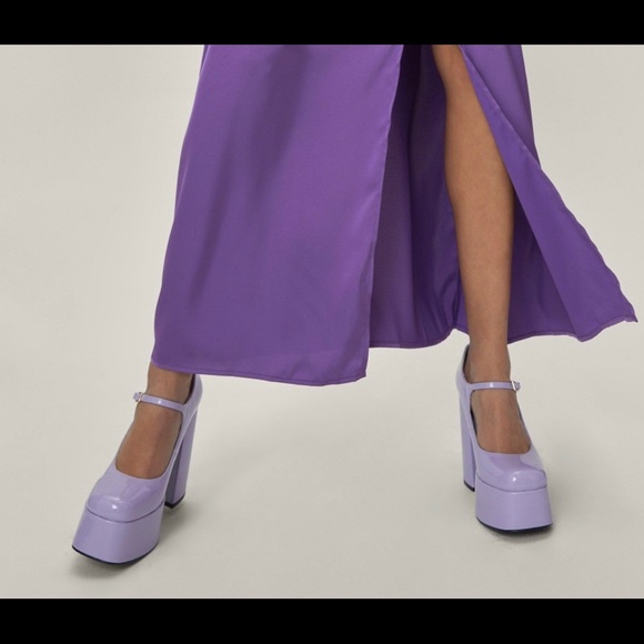 🛑SOLD🛑Jeffrey Campbell Mary J Platform Pump Lilac- Women’s 9M - Picture 3 of 12